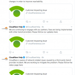 CloudFlare outage